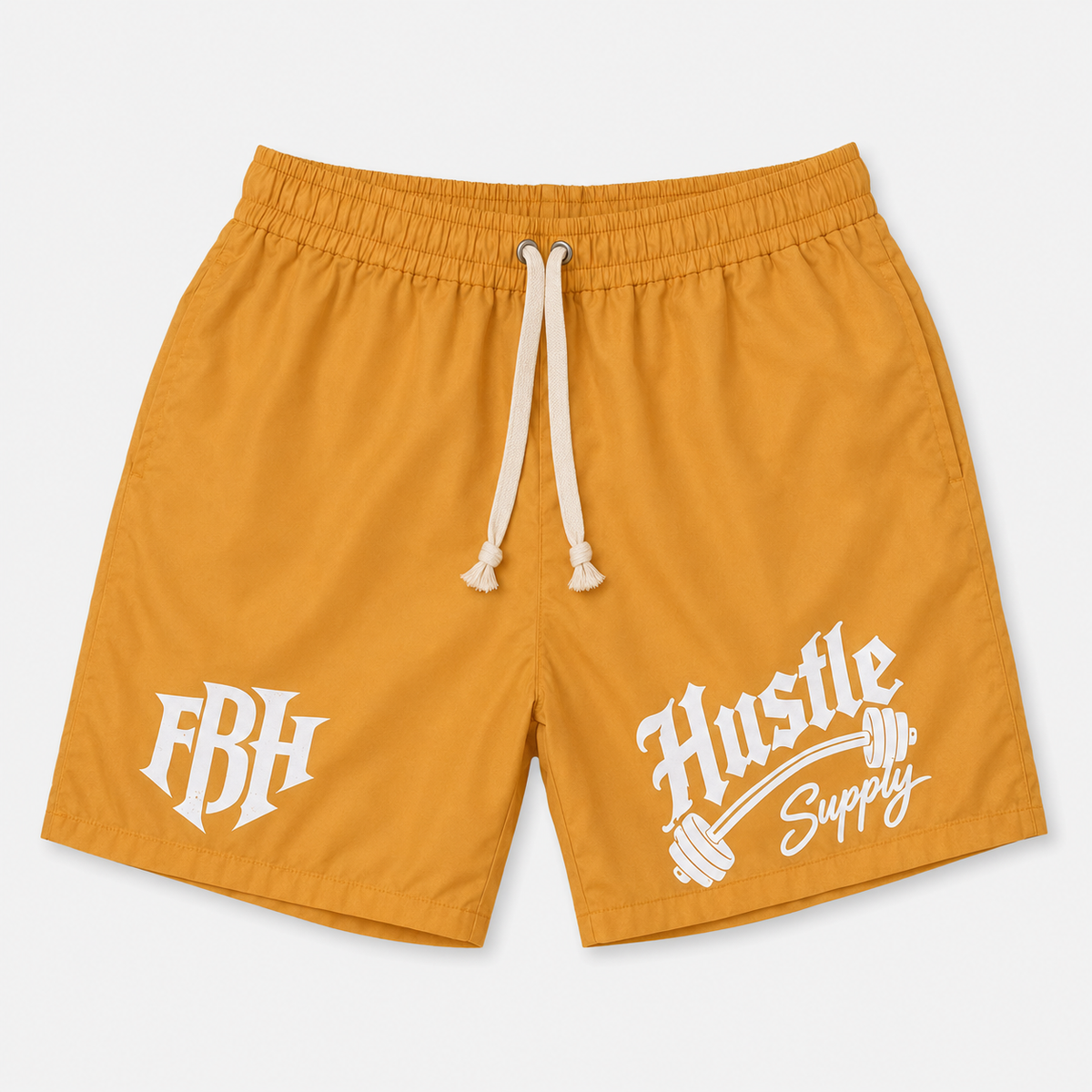 Fueled by Hustle Performance Shorts — Gold